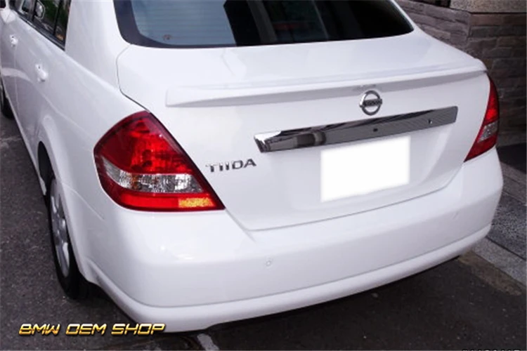 Спойлер для Versa 2006 2010 Nissan Tiida Sedan спойлер DFYK из АБС пластика цвет заднего крыла