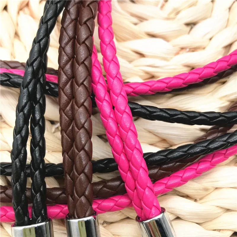 Простота из искусственной кожи с узором шейный ремешок Бизнес анти-скольжения