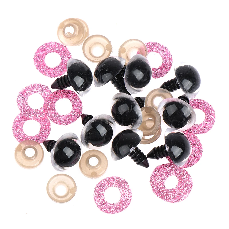 

10 шт. 16 мм блестящие пластиковые кукольные глаза ремесленные Глаза DIY для плюшевых мишек мягкие игрушки круглые безопасные глаза новое пост...