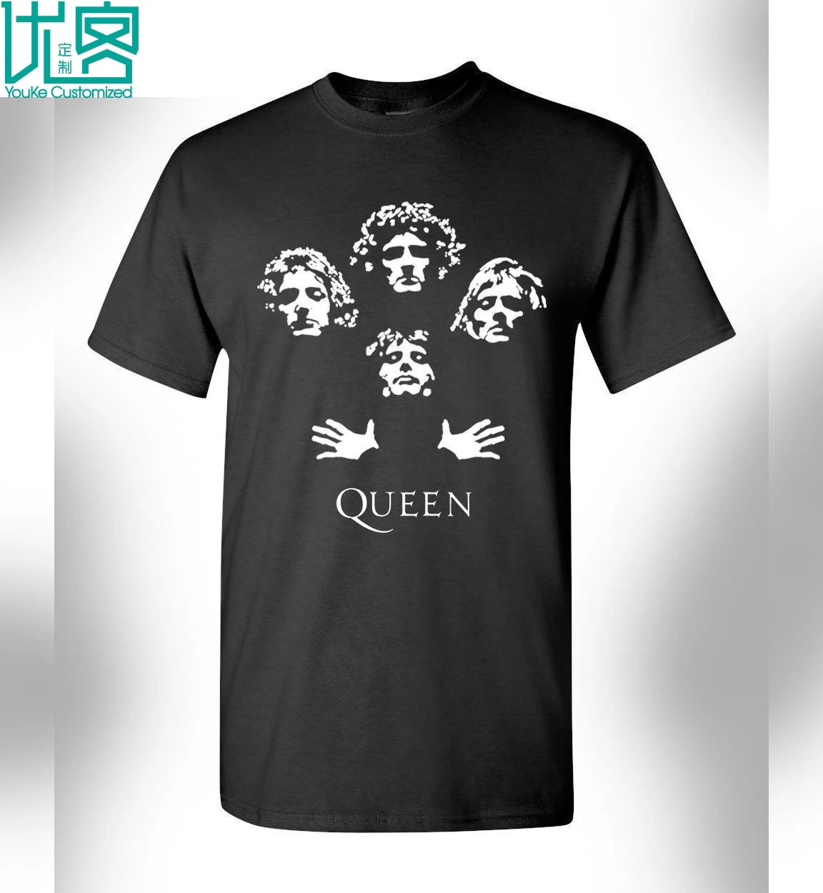Королевы рок-группы Bohemian Rhapsody Фредди Меркьюри простая хлопковая футболка с