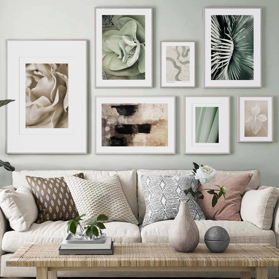 

Golden Rose Banana Leaf Vein Succulents Nature Art Canvas Painting Paper Nordic Posters Prints Wall Pictures Living Room Decor