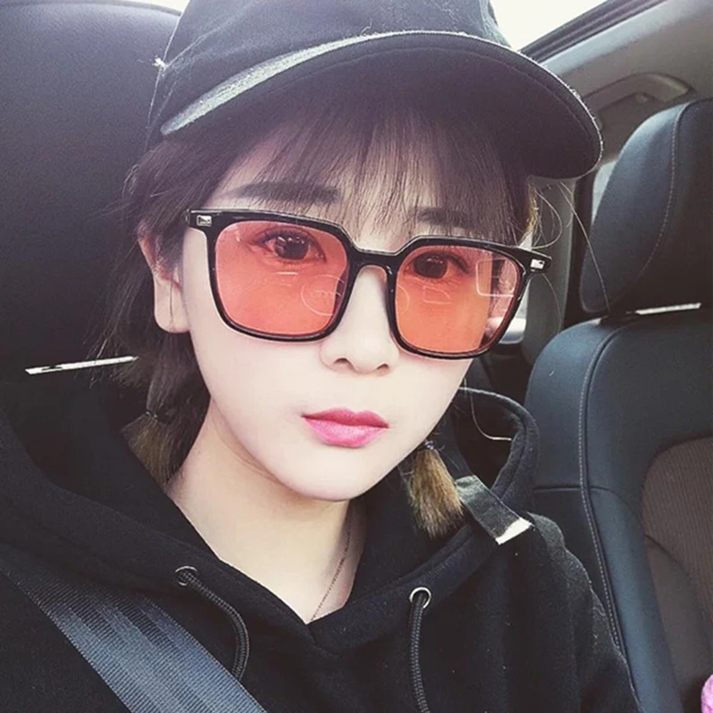 

New Brand Designer Square Sunglasses Men Women Luxury Sun Glasses Retro Large Frame Colorful Sunglass Oculos De Sol Gafas UV400