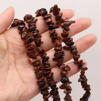 5 8mm natural goledn swan stone beaded irregular gravel beads for jewelry making diy necklace bracelet accessries length 40cm