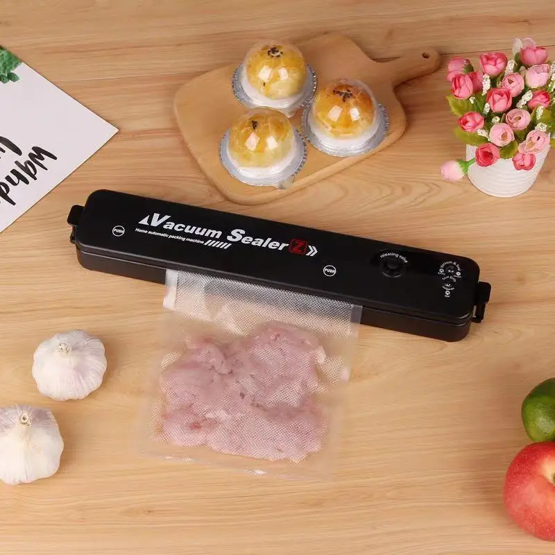 

Vacuum Sealer Built-in Cutter 220V Automatic Food Packing Machine 10 Free Bags Best Vacuum Packer for Kitchen