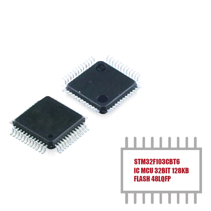 

My Group Asia 1PCS STM32F103CBT6 IC MCU 32-Bit 72MHz 128KB (128K x 8) FLASH ARM Cortex-M3 series Microcontroller