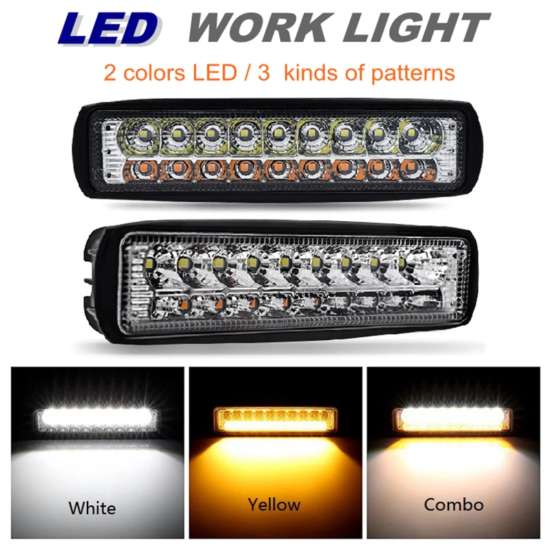 54 Вт двухцветные лампы для мотоциклов грузовиков автомобилей внедорожников авто