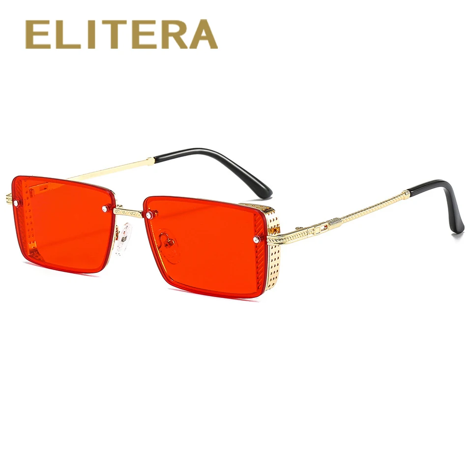 

Новые модные маленькие металлические солнцезащитные очки в металлической оправе женские универсальные прямоугольные солнцезащитные очки...