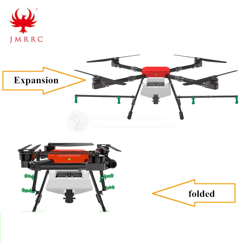 

JMRRC 2020 new DIY 10KG Aluminum Alloy landing gear 12S brushless foldable spray gimbal for 10L Agricultural Sprinkler drone