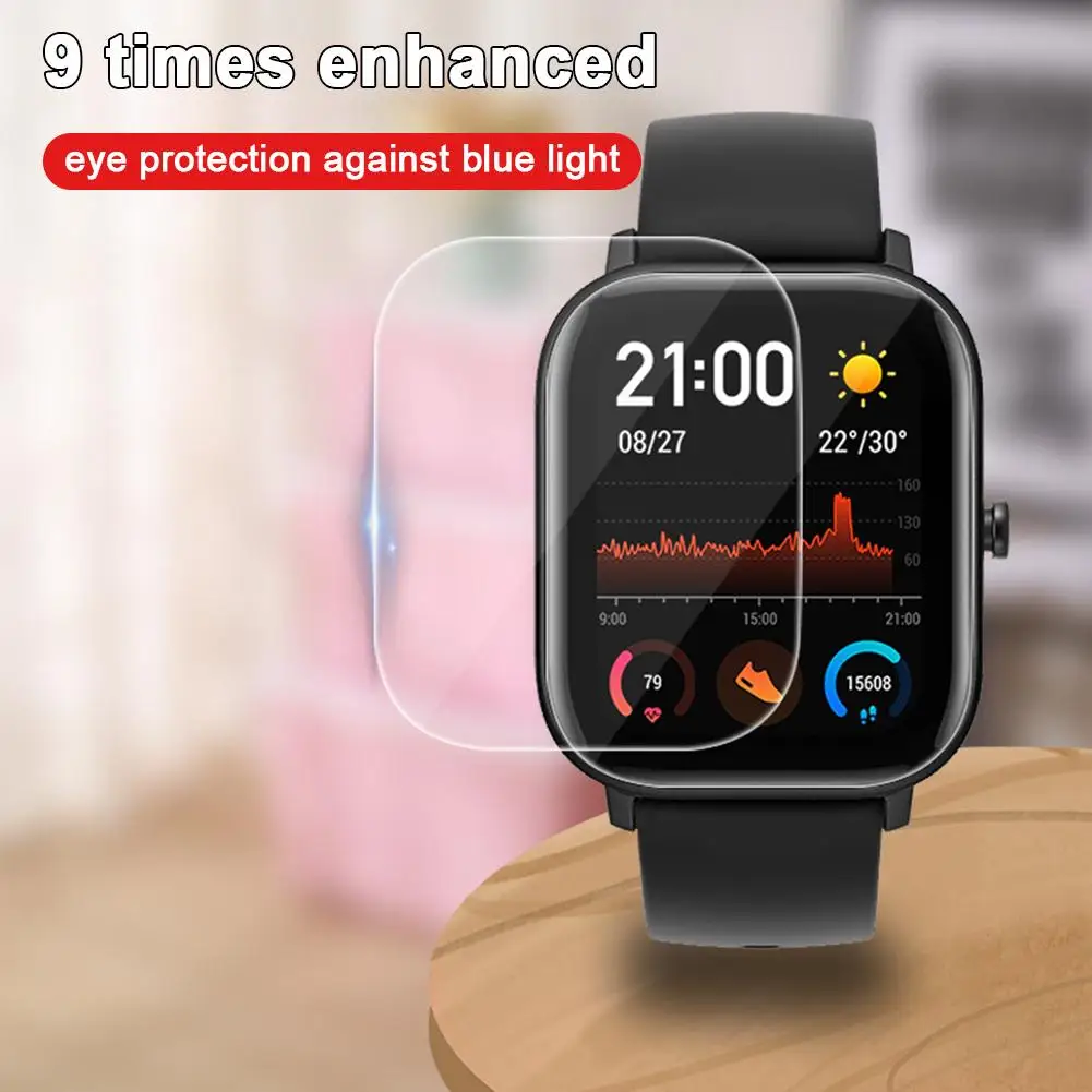 2 шт Смарт Браслет аксессуар защитная пленка полный экран мягкая для Huami Amazfit GTS