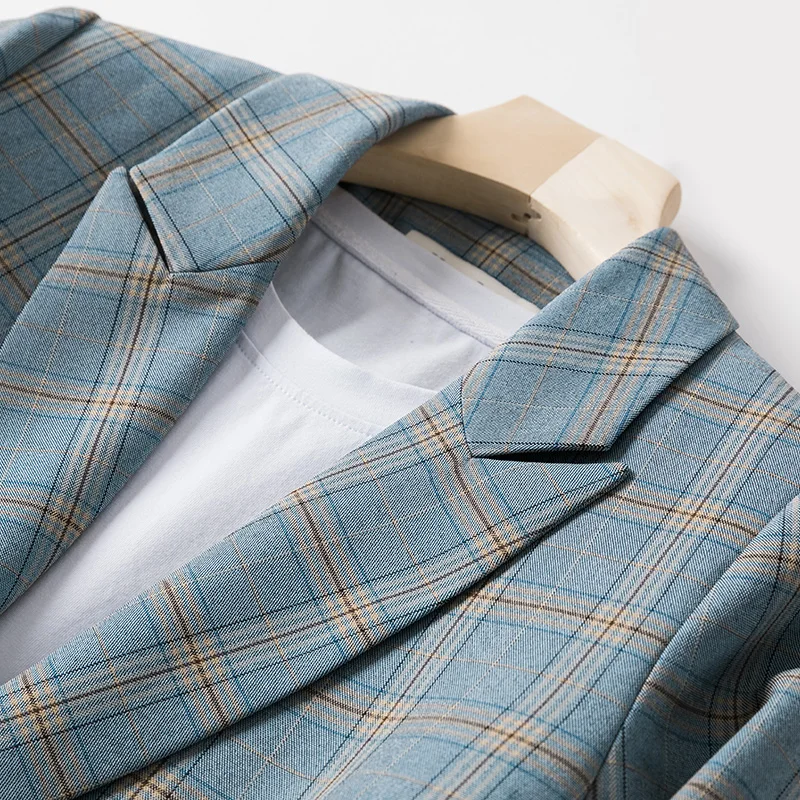Women's Plaid suit jacket female spring Korean version loose casual British wind thin women blazers jackets blazer feminino | Женская