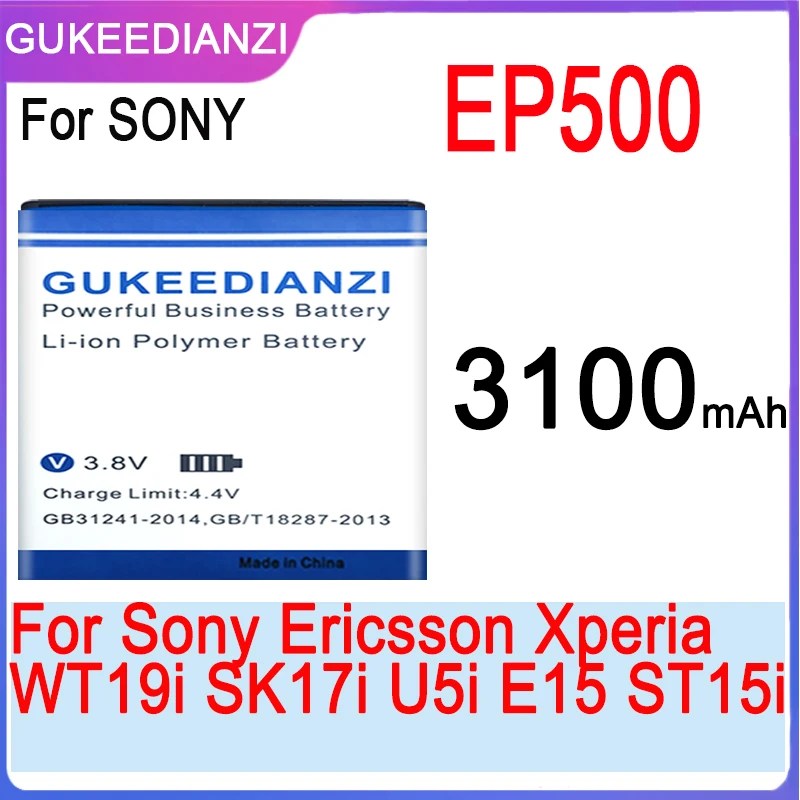Новый аккумулятор высокой емкости EP500 на 3100 мАч для Sony Ericsson Xperia WT19i SK17i U5i E15 ST15i U8i E16I
