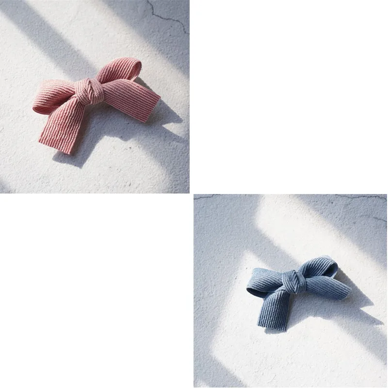pink-blue 2-5 шт., новые бархатные заколки для волос с бантом, милые модные заколки для волос для девочек, женские корейские аксессуары для волос, заколки для волос, детская одежда для головы - Цвет: pink-blue