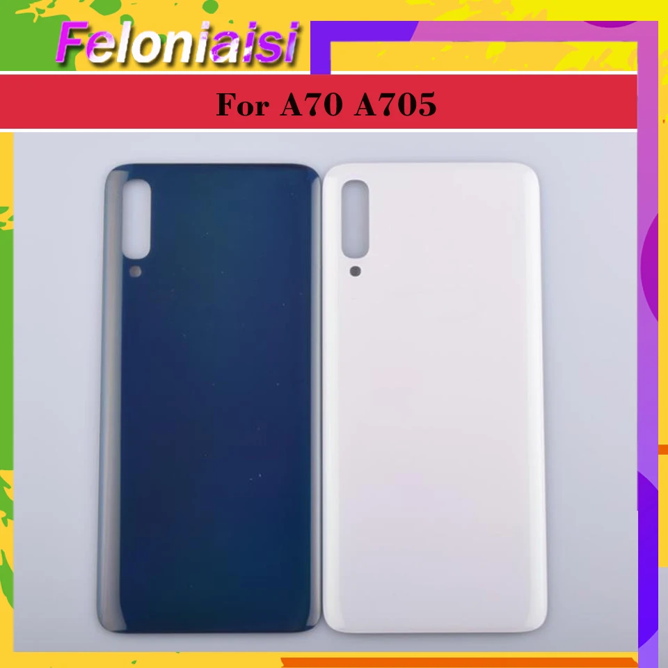 

10 шт./партия для samsung Galaxy A70 A705 SM-A705F SM-A7050 корпус батарея Дверь Задняя стеклянная крышка корпус A70 2019