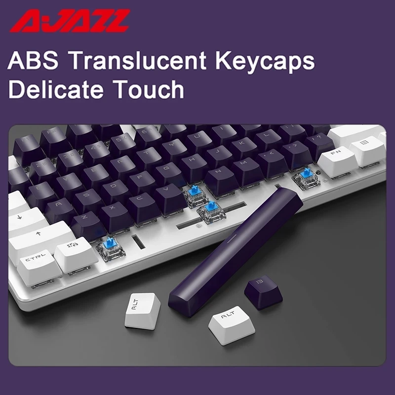 ajazz ak35i hot plug switch mechanical keyboard 104key anti ghosting backlight keyboard macro definition desktop mechanical game free global shipping