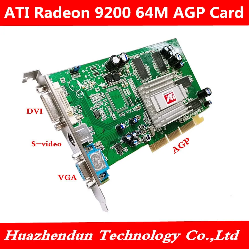 Высокое качество видео карта для сапфир ATI radeon 9200 DDR 64M AGP DVI + VGA интерфейс