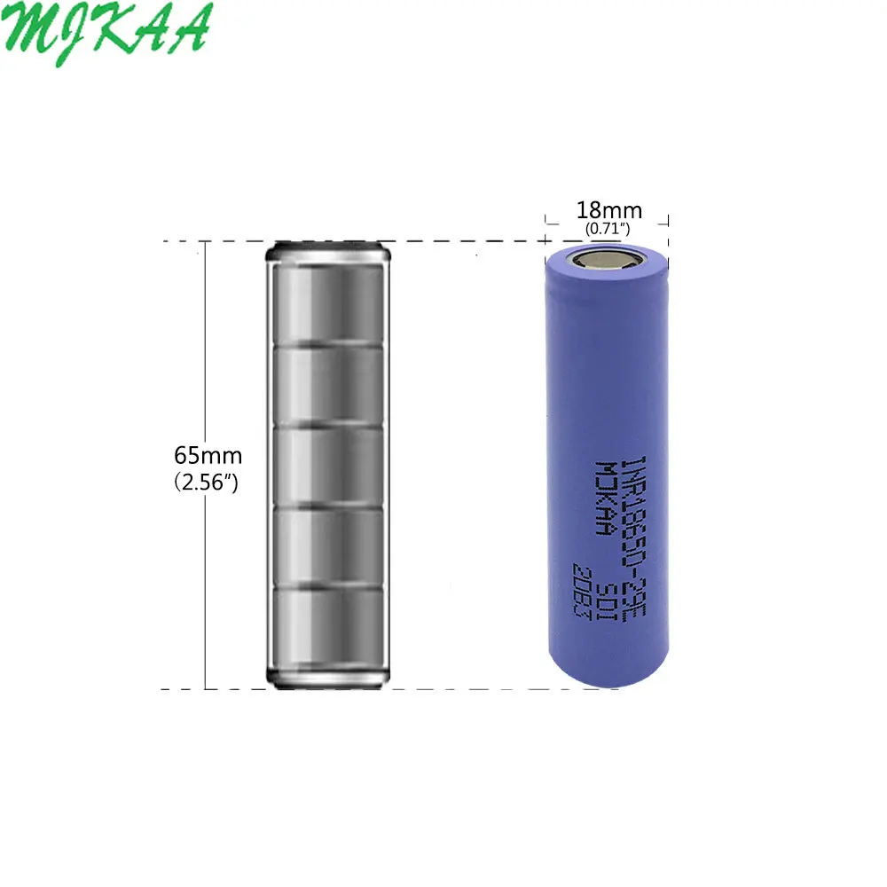MJKAA 10/12/20 шт 2900 мА/ч 18650 3 7 V литиевая Перезаряжаемые Батарея NCR18650PF INR18650 29E