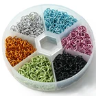 Arylic наконечники панковские шармы петель металлические инструменты пирсинг ювелирные изделия соединение обруч украшения сплав для дизайна ногтей кольцо аксессуары в колесе