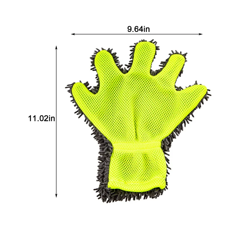 

5 Finger Multifunction Anti-scratch Gloves Coral Mitt Soft Car Wash Glove Clean Gloves Car Wax Detailing Brush Clean Gloves