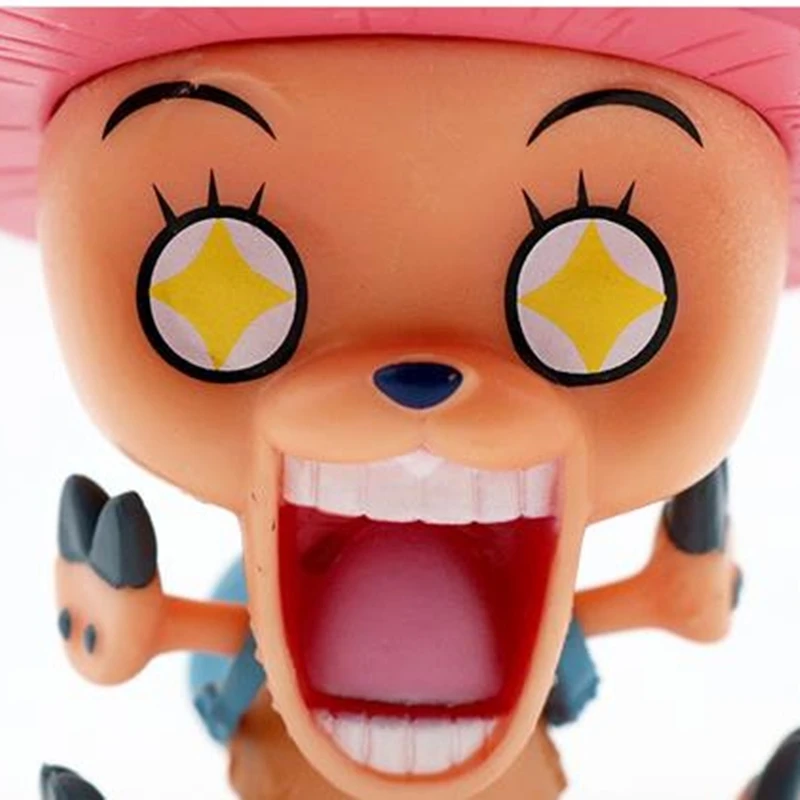 

Anime One Piece Tony Tony Chopper Smiley Action Figure Juguetes One Piece 15th Figurals Collectible Model Toys 9.5CM
