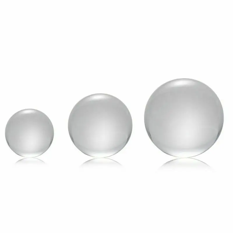 Прозрачный цветной стеклянный хрустальный шар фотография Реквизит Декор 50 мм