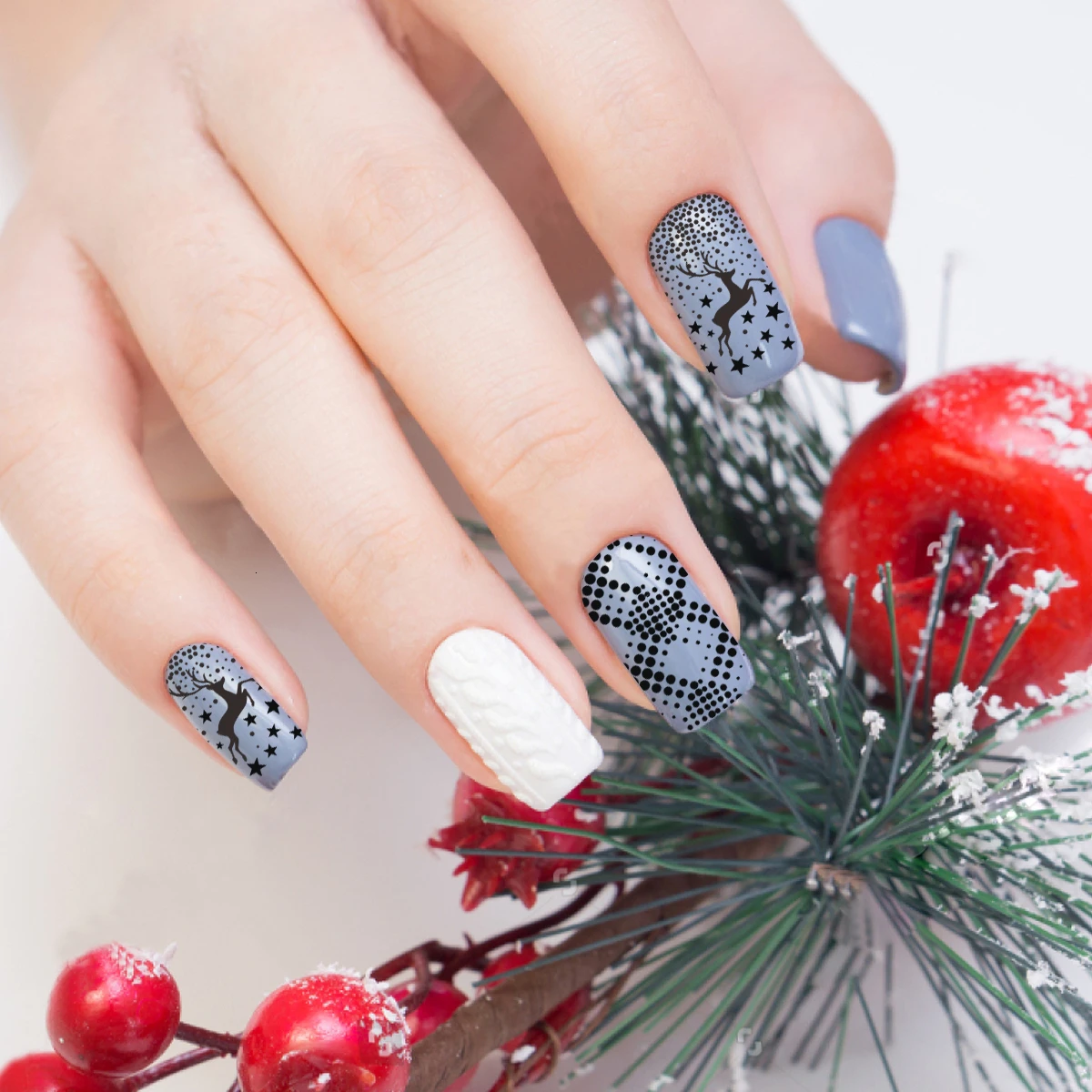 BEAUTYBIGBANG 6*12 см Рождественский дизайн ногтей штамповки пластин дерево носок штамп Шаблон Маникюр Изображение Шаблон год трафарет для ногтей
