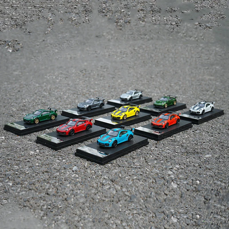

Модель автомобиля из сплава 1/64, модель автомобиля Porsche 911, оригинальная модель автомобиля GT2, лимитированная Коллекция спортивных автомобил...