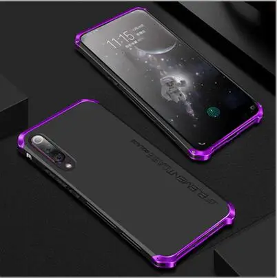 Black Purple Металлический корпус для телефона Xiaomi mi 9SE тонкий жесткий чехол Alu mi nium Hybrid PC Shell для Xiaomi mi 9 SE Чехлы для Xiaomi mi 9 se - Цвет: Black Purple