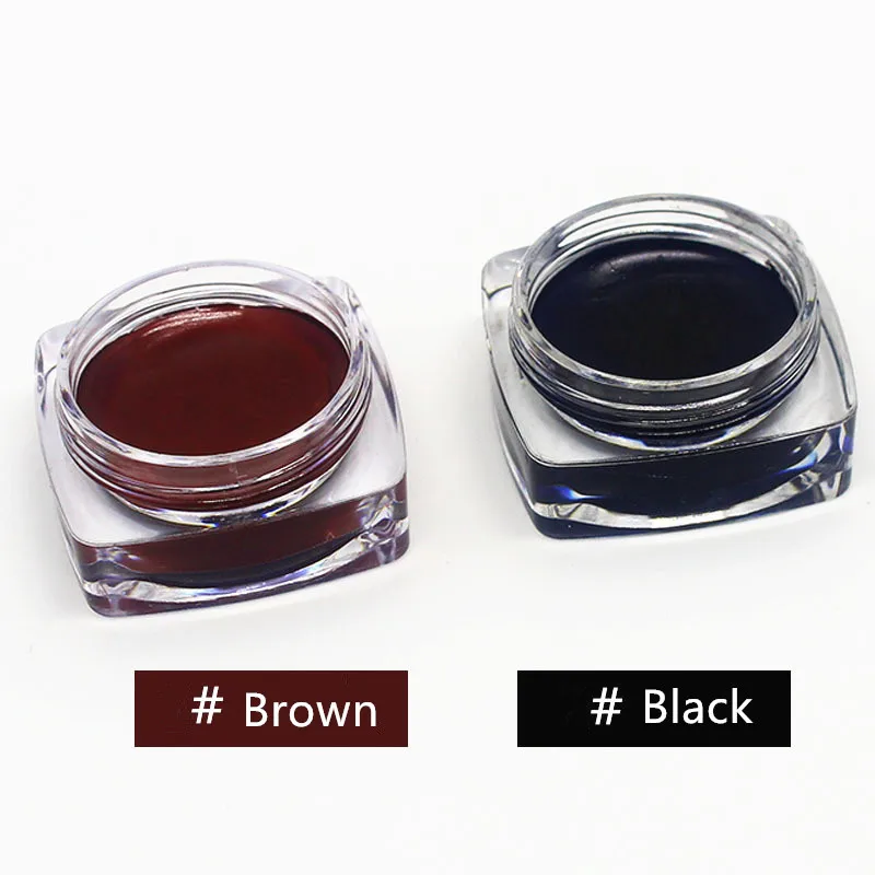 Матовая подводка для глаз гель водонепроницаемый косметика стойкий черный