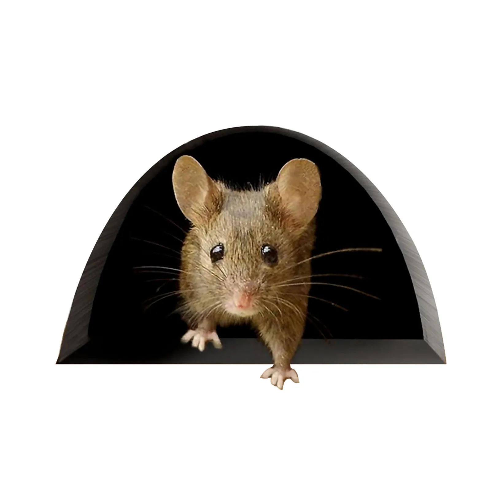 Стены Sticke Мышь в отверстие Наклейки на стены 3d креативная наклейка с отверстием