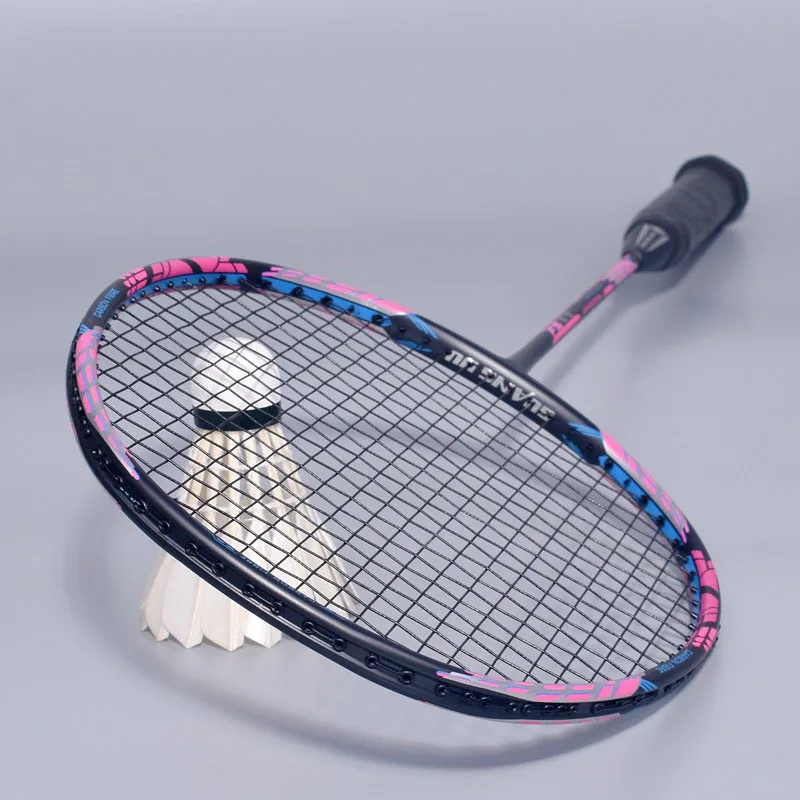 

4U Offensive Badminton Racket Carbon Fiber Backcourt Smash Professional Racket With Bags -40