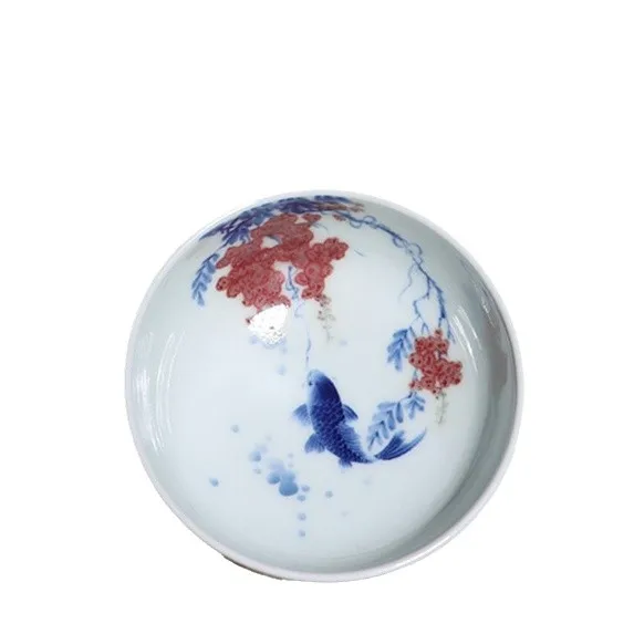 Taza maestra de pez youligong JingLin oculto, azul y blanco, ferro-4