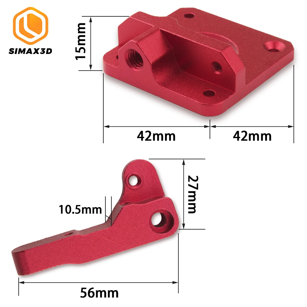 SIMAX3D MK8 CR-10 Extreuder 3D printer part kit Aluminum for ender3 Pro CR-7 CR-8 Block bowden 1.75mm Filament Reprap Extrusion |