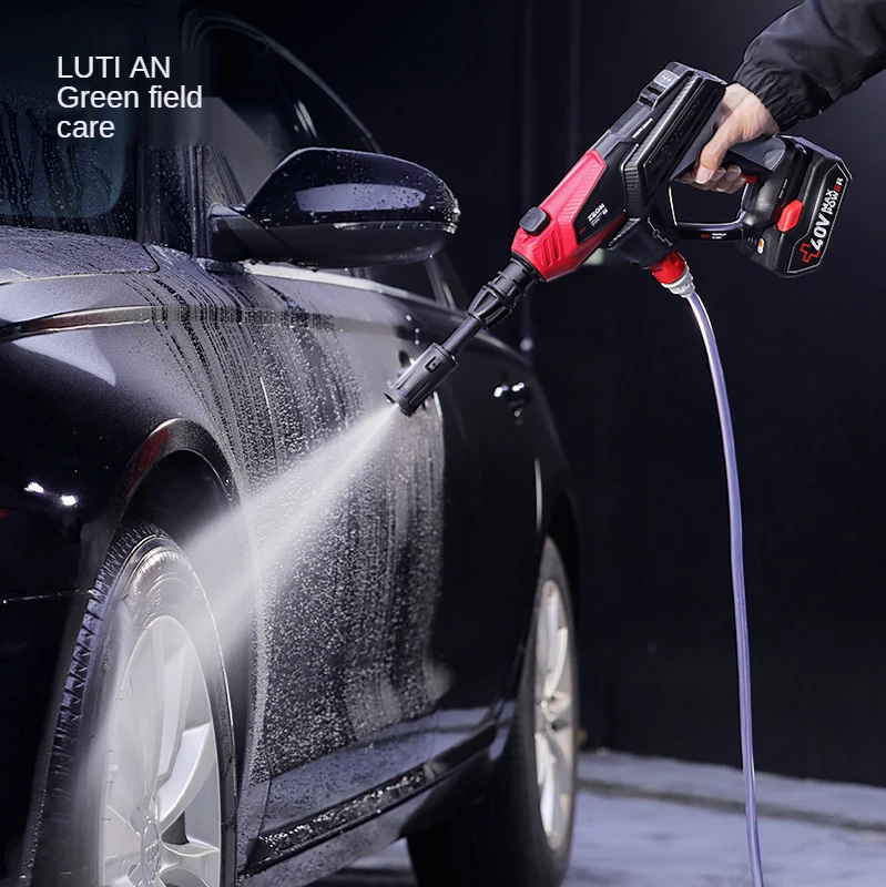 

TT Gundam Handheld Lithium Electric Wireless High Voltage Car Washing Machine Portable Car Wash Tool Rechargeable Water Pump