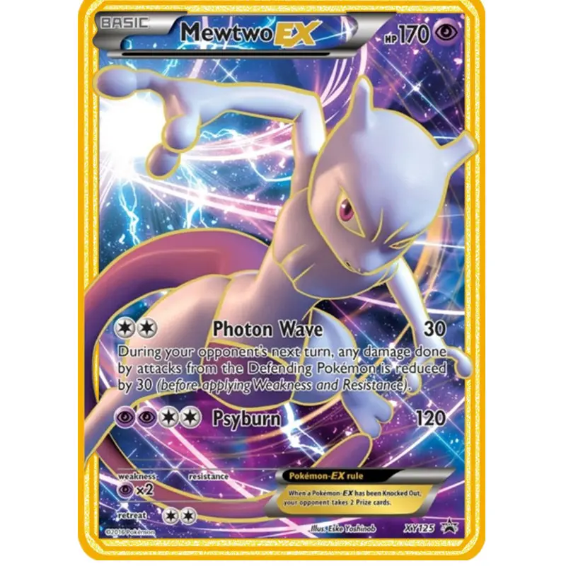 Редкие металлические карты Pokemon V Vmax Mewtwo EX HP170 Mew HP120 золотые коллекционные подарок