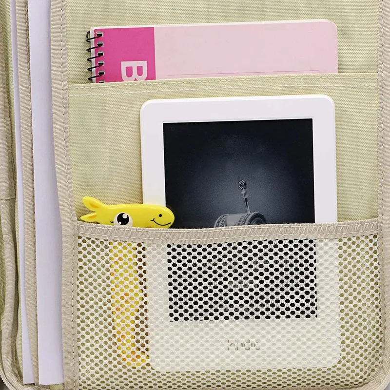 

Multi-Function A4 File Bag Waterproof Travel Office Zipper Storage Bag Suitable for Notebook, Pen, File Storage