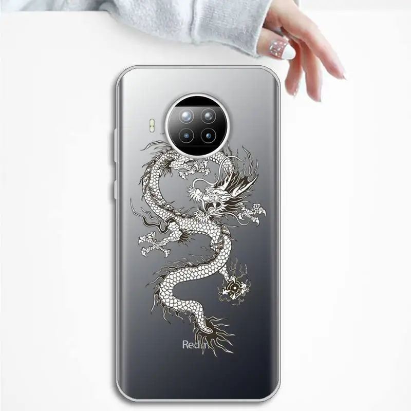 

Dragon Phone Cases Transparent Clear for Xiaomi Redmi note 10 t 8 9 pro lite 11