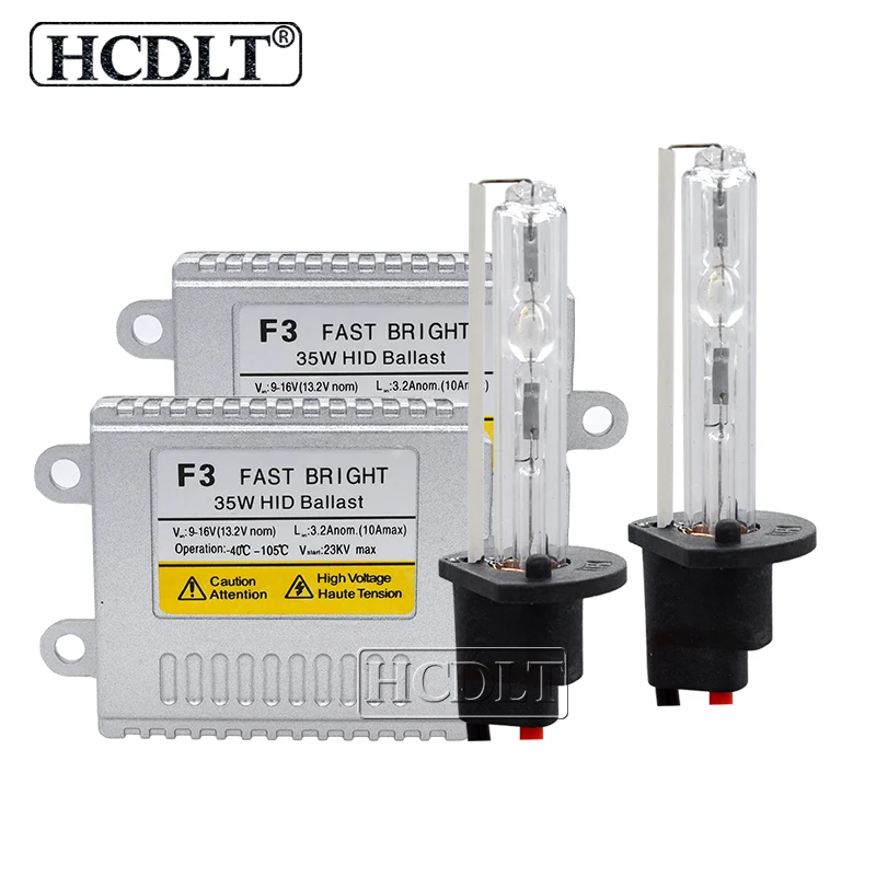 HCDLT Быстрый Яркий 35 Вт F3 HID тонкий балласт автомобильный комплект фар ксенон 5500 к