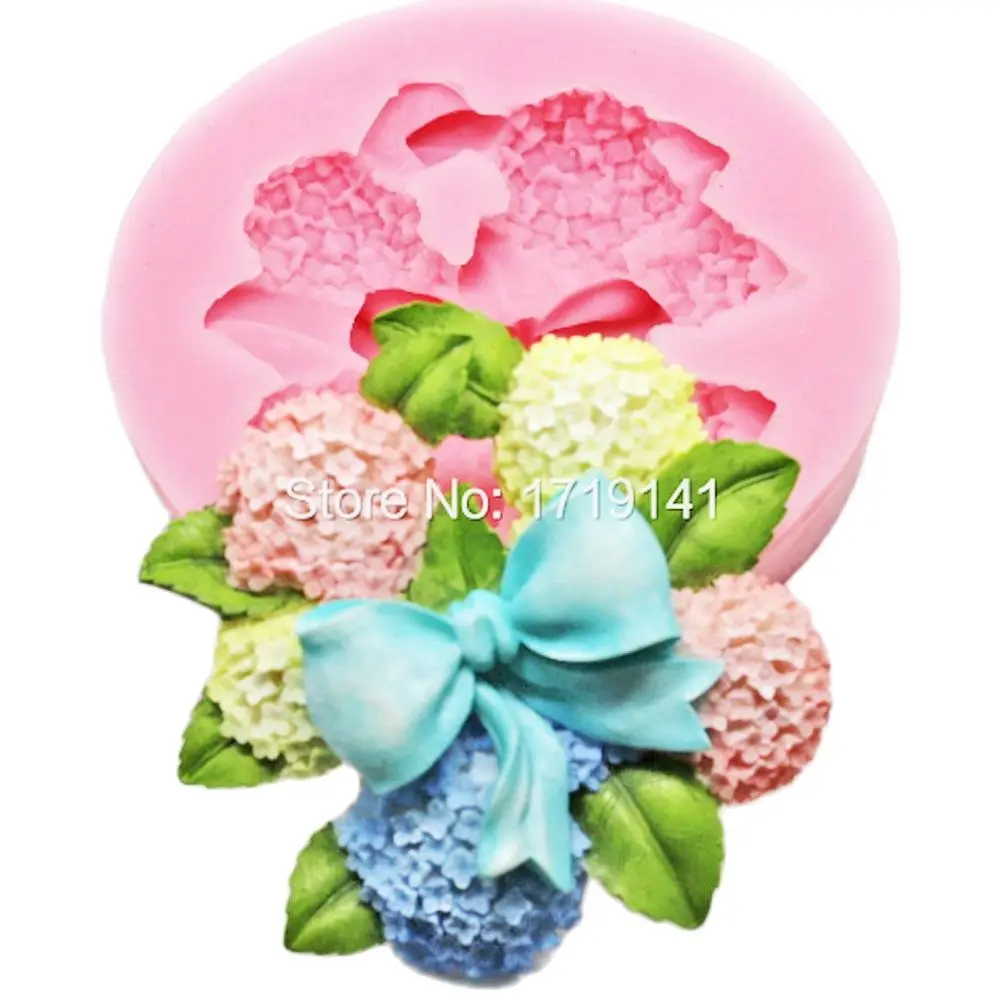 

Hydrangea Silicone Mould Sugarcraft Cake Decoration Fondant Baking Tools