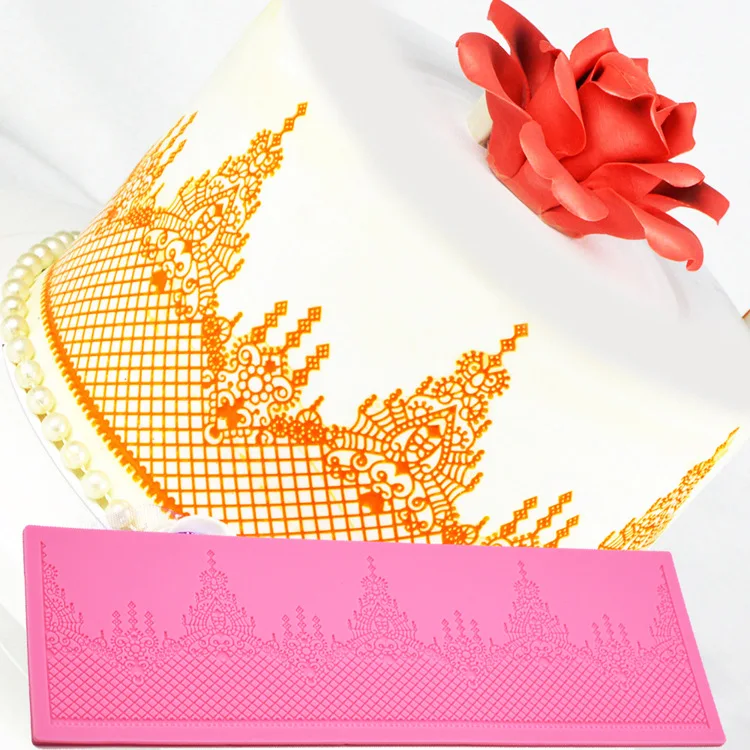 Новое поступление Корона кружева торт формы силиконовые инструменты для