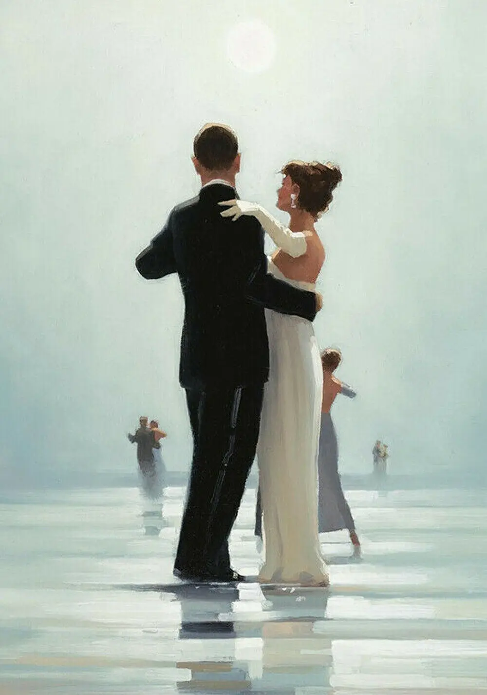 Jack Vettriano танцевальный Methe End of Love Fine Silk тканевый плакат Art украшение для спальни |