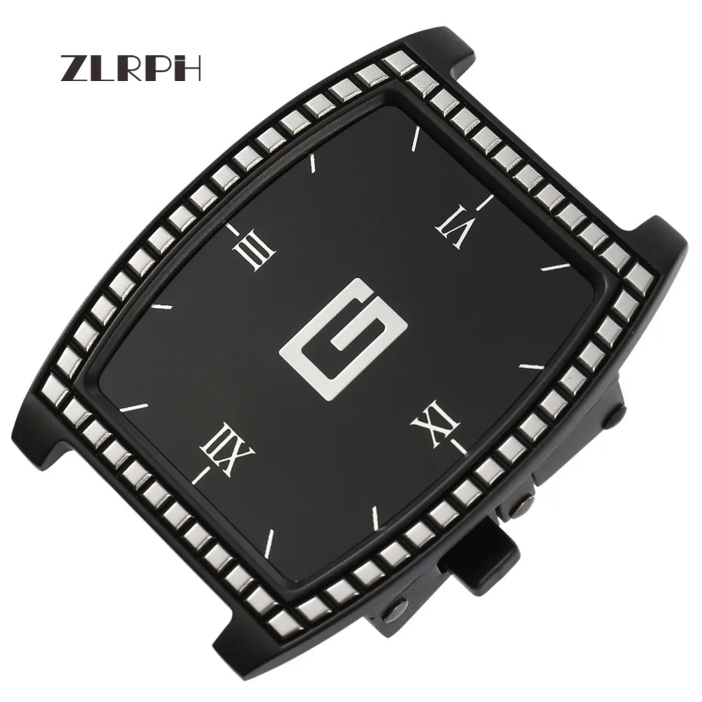 

Модные роскошные мужские кожаные поясные ремни ZLRPH из металлического сплава с пряжкой для брюк мужской ремень