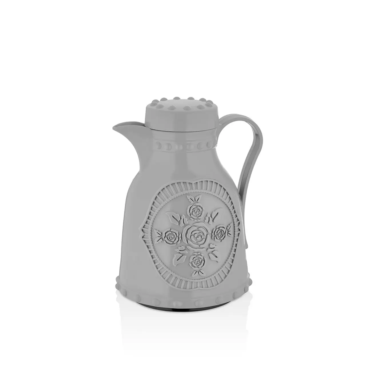 

1 LT Soft Gray Roses Thermos