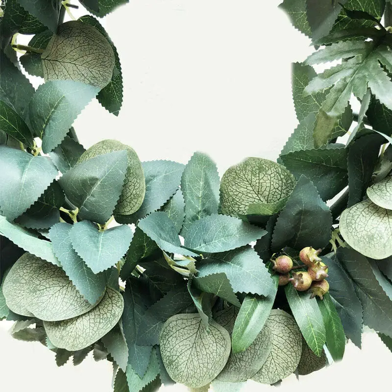 Кольцо из ротанга с искусственными растениями венок оливковых веток гирлянда