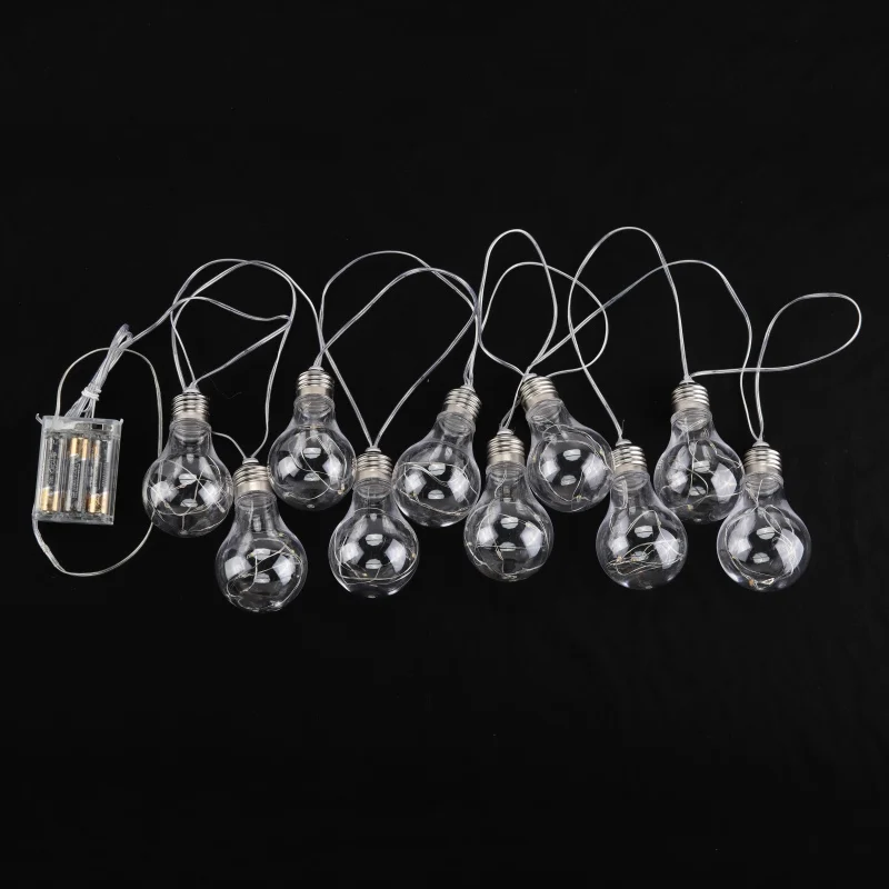 Ночной светильник прозрачный гирлянда с шарами светодиодные медные проволочные