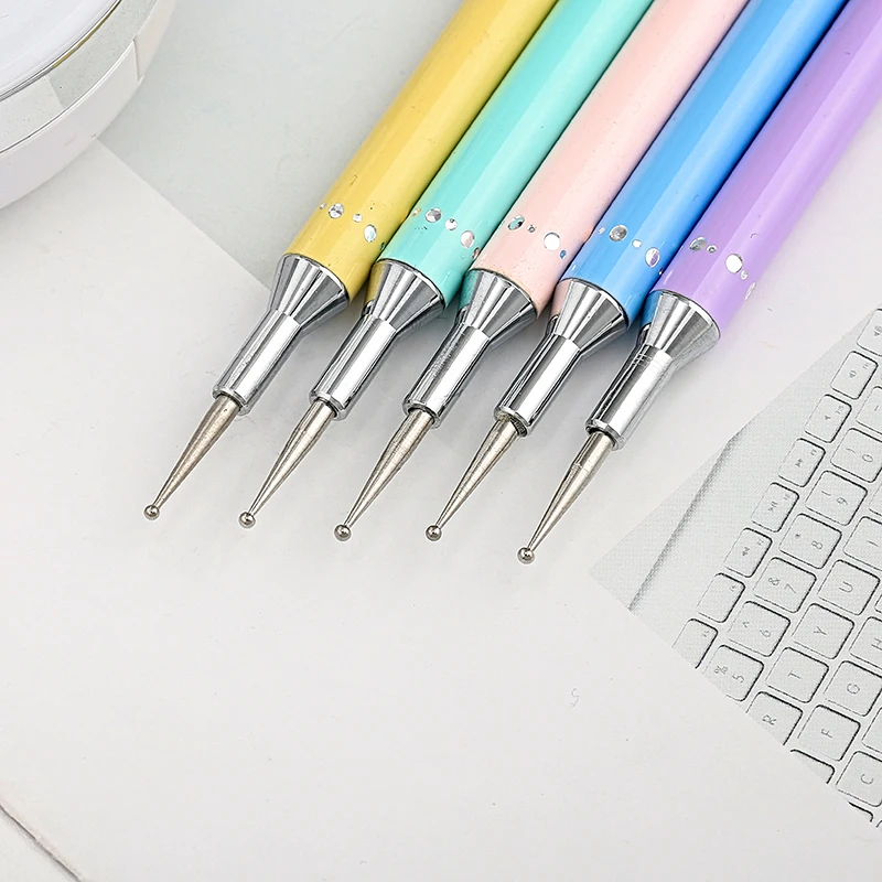 Diamond Embroidery Double Head Point Drill Pen Dot Painting Nail Art Rhinestone Picker Wax Pencil Crystal Handle Tool | Красота и