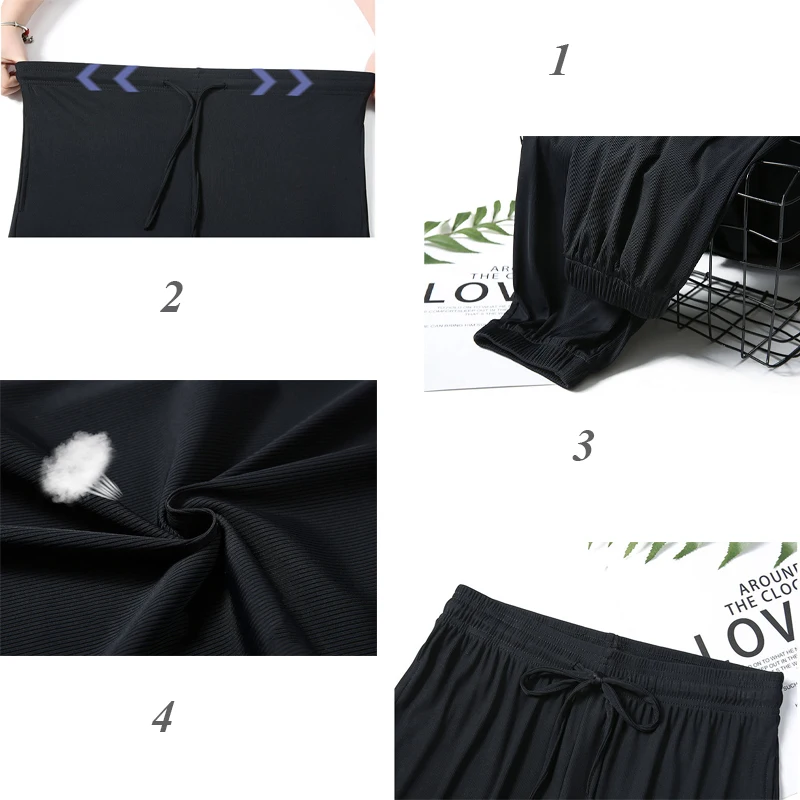 

Casual Pants Women Pleated Banded Ankle-length High Elasticity Harem Pant Womens Loose Soft Breathable Thin Chic Trendy Leisure