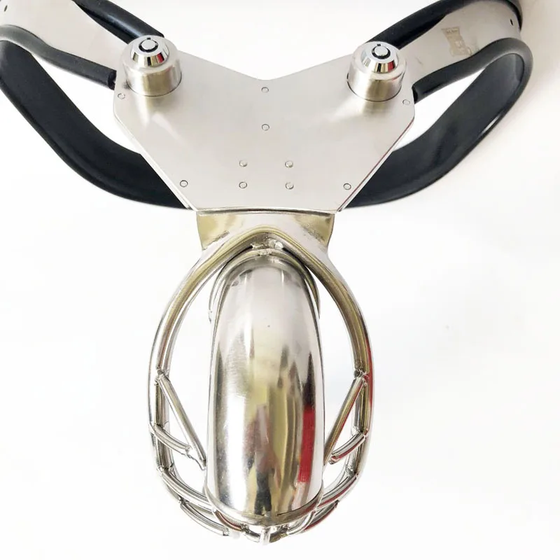 Stainless Steel Penis Chastity Device EMCC Male Belt Pants Metal BDSM Bondage Cbt Lock Cock Cage Sex Toys For Men | Красота и