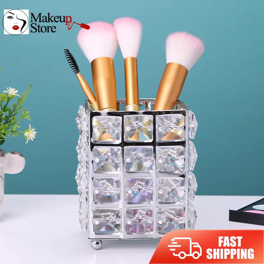 В европейском стиле элегантные металлические Кристальные кисти для макияжа