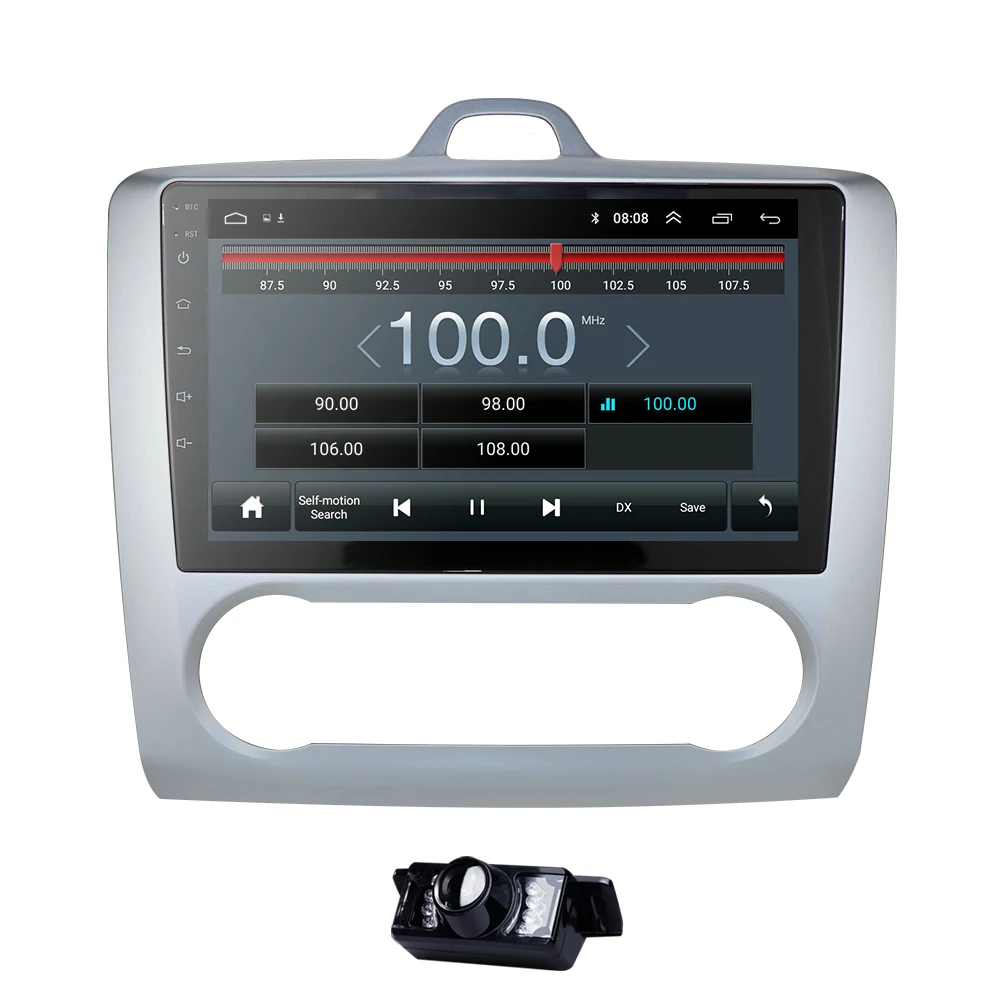 Для 2004 2005 2006-2011 Ford Focus Exi на Android 9,0 2 DIN 9 дюймов gps навигации сенсорный экран Quad-core автомобильный радиоприемник 3g