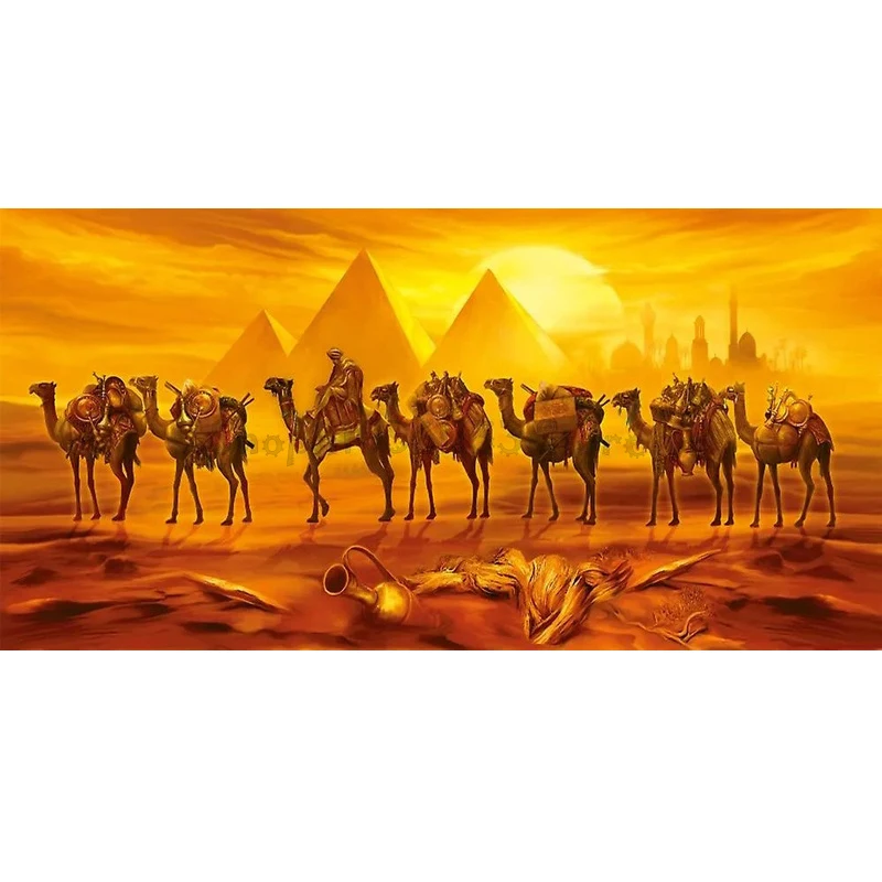 5D алмазная живопись верблюд Пирамида Египет Алмазная Стразы картины Вышивка